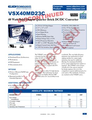 VSX40MD23-1C datasheet  